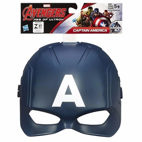 Máscara Capitão America Azul e branco - C0480 - Marvel - Hasbro