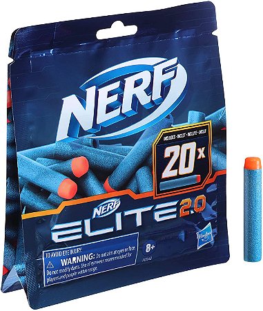 Nerf - Refil Elite 2.0 Pack com 20 Dardos - F0040 - Hasbro