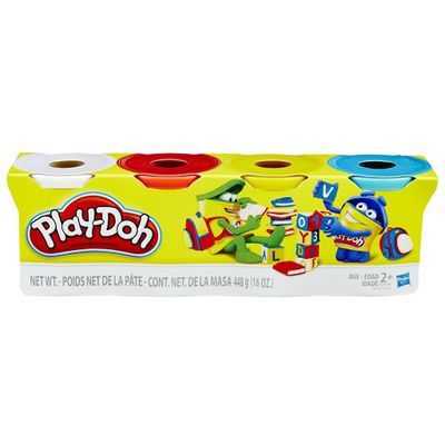Play-Doh C/ 4 potes - Cores Sortidas - B5517 - Hasbro