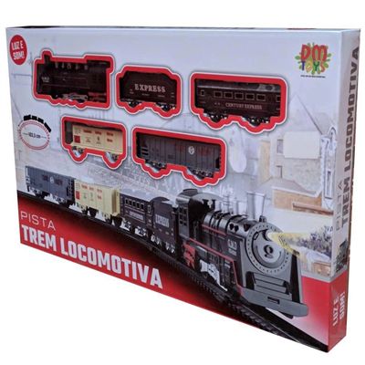 Trem Locomotiva Pista Som E Luz - DMT5750- DMTOYS