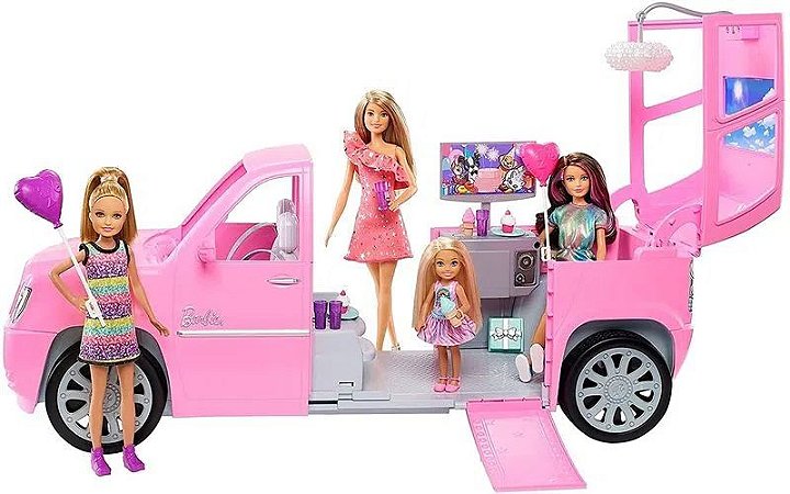 Barbie - Limousine com Irmãs - Veículo Transformável - GFF58 - Mattel