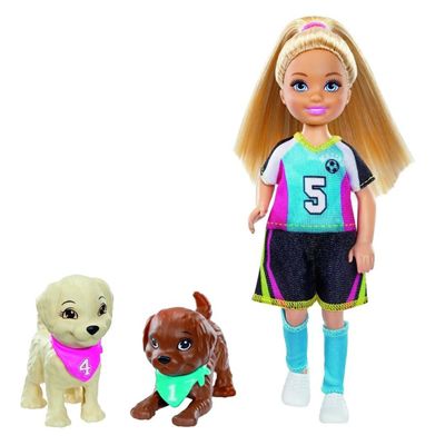 Barbie Chelsea Futebol Com - GHK37 -  Cachorrinhos