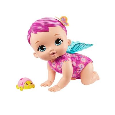 Boneca - Baby Borboleta - Engatinha Comigo  - Rosa - HBH42 - Mattel