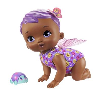 Boneca - Baby Borboleta - Engatinha Comigo  - Roxo - HBH42 - Mattel