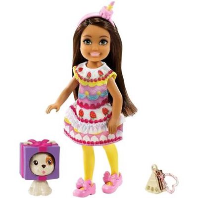Boneca Barbie - Chelsea Club com Bichinho - Fantasia de Bolo - GHV69 - Mattel