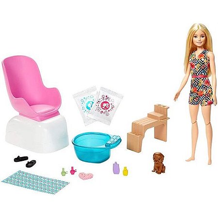 Boneca Barbie - Salão De Manicure E Pedicure  - Ghn07 - Mattel