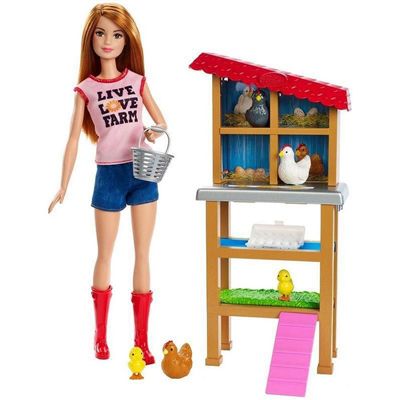 Boneca e Playset Barbie Profissões - Granjeira - DHB63 - Mattel