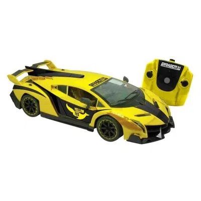 Carro de Controle Remoto Drift c/ Carregador Amarelo