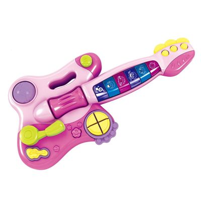 Minha Primeira Guitarra Elétrica Rosa  - BR1091 - Multikids