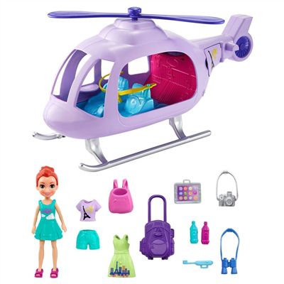 Boneca Polly Pocket Helicóptero Da Polly - GKL59 - Mattel