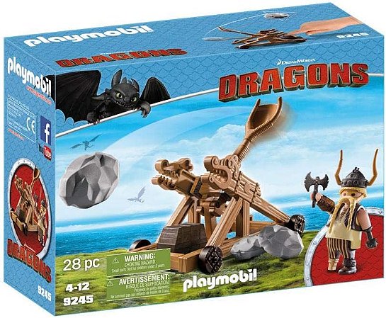 Playmobil - Bocão com Catapulta Como Treinar o seu Dragão 1779 - Sunny