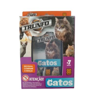 Jogo De Cartas Super Trunfo Gatos - 4249 - Grow - Real Brinquedos