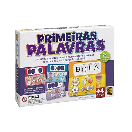 Jogo Educativo - Primeiras Palavras - 1705 - Grow