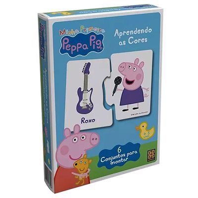 Jogo educativo Aprendendo as Cores - Peppa Pig - 3629 - Grow