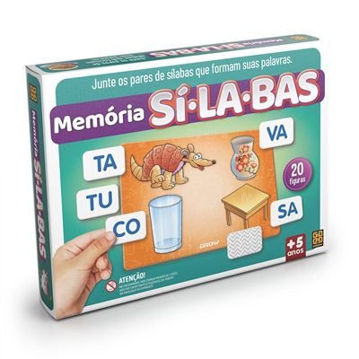 JOGO DA MEMÓRIA - SILABA SIMPLES - Educa Market