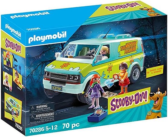 Playmobil Scooby Van Máquina De Mistério 70 Peças - 1633 -Sunny