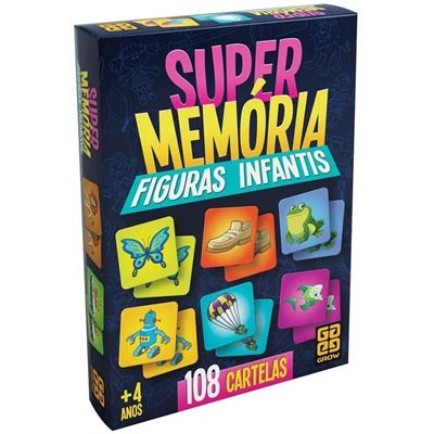 Jogo Super Memória - Figuras Infantis - 2646 - Grow