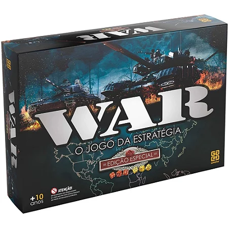 Jogo War Edição Especial - Jogo De Estratégia 1253 - Grow