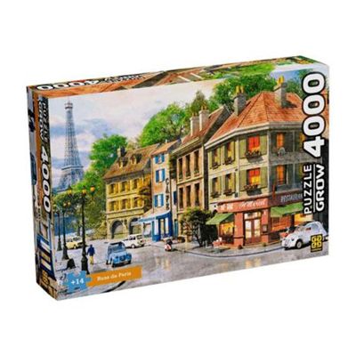 Quebra Cabeça - Ruas de Paris 4000 Peças - 4102 - Grow