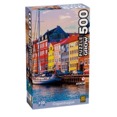 Quebra Cabeça 500 peças - Copenhague - 4176 -  Grow