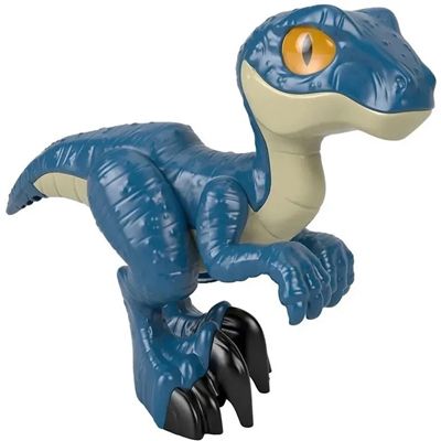Boneco Raptor Jurassic World Imaginext - Azul -  GWN99 -Mattel