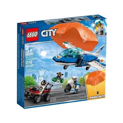 Lego City - Patrulha Aérea com Paraquedas - 60208 - 218 Peças ✔
