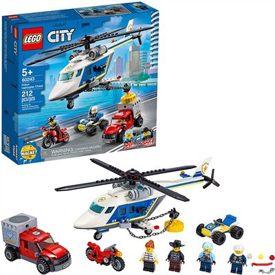Lego City - Perseguição Policial de Helicóptero - 212 Peças - 60243 - Lego✔