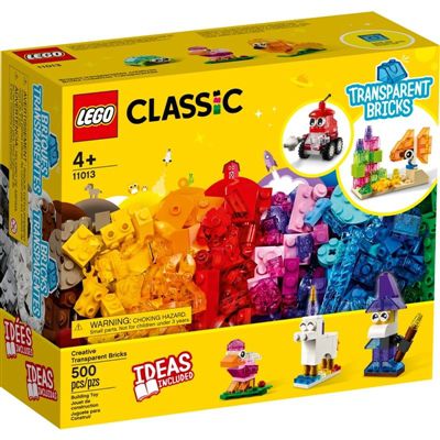 Lego Classic - Blocos Transparentes Criativos - 500 Peças -  11013 - Lego✅
