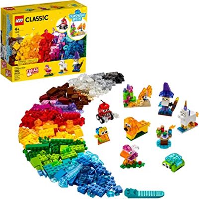 Lego Classic - Blocos Transparentes Criativos - 500 Peças - 11013 - L -  Real Brinquedos