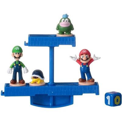 Conjunto De Mini Figuras - Super Mario - Jogo Do Equilíbrio