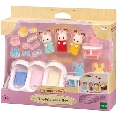 Sylvanian Families - Conjunto Cuidando Trigêmeos - 5532 - Epoch