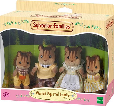 Sylvanian Families - Família dos Esquilos Noz - 4172 - Epoch