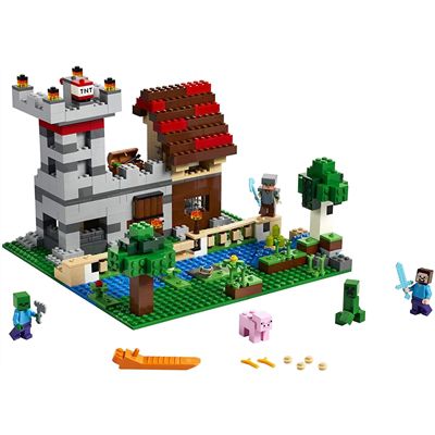 Lego Minecraft - 564 Peças - The Crafting Box 3.0 - 21161 ✔