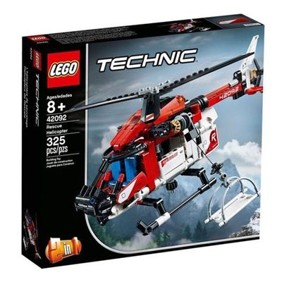 Lego Technic 2 em 1 Helicóptero de Resgate 325 Peças - 42092