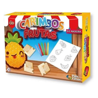 Carimbo de Madeira Frutas - 10799 - Pais e Filhos