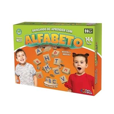 Jogo Brincando De Aprender Com Alfabeto 144 Peças - 10780 - Pais E Filhos