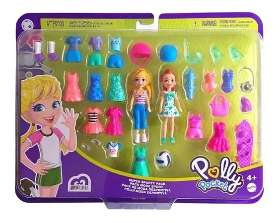 Polly Pocket Kit Grande Moda Esportiva - GDM18 -  Mattel