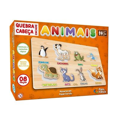 Jogo de Encaixe Animais Selvagens 15 peças 4159