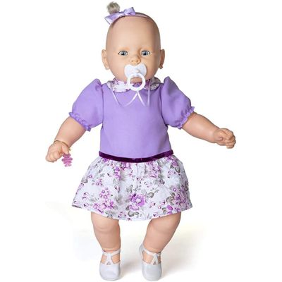 Boneca Meu Bebê Vestido Lilás - 1001003000058 - Estrela