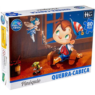 Quebra Cabeça Infantil A Bela e A Fera Puzzle Jogo Educativo 80