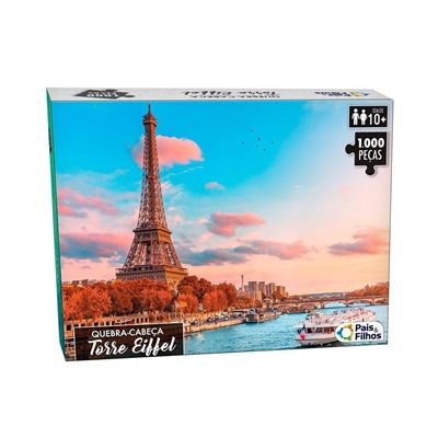 Quebra Cabeça - Torre Eiffel 1000 Peças - 10775 - Pais e Filhos