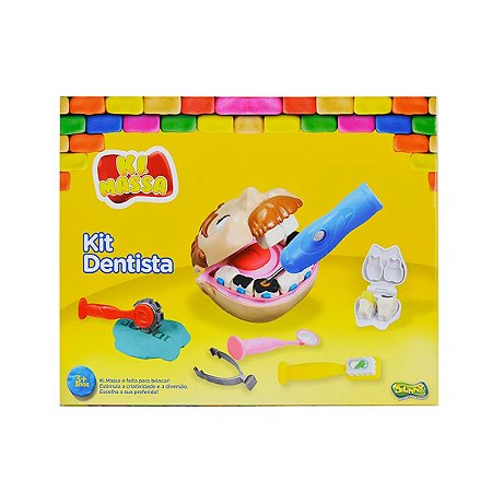 Ki Massa - Massinha Modelar Infantil - Kit Dentista - 3009 - Sunny