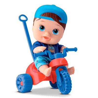 Litlle Dolls Com Triciclo Menino - 8111 - Divertoys