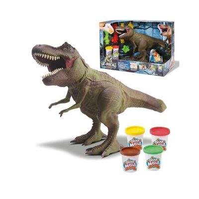 Dinossauro T-Rex Ataca com Massinhas de Modelar - 8170 - Divertoys