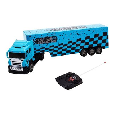 Caminhão - Carreta Controle Remoto - Azul - 20032 - Unik Toys