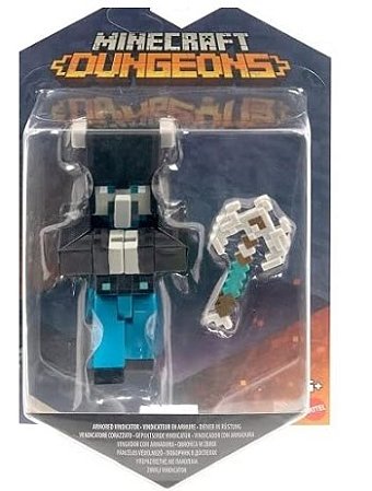 Minecraft - Figura Minecraft Armored Vindicator - 8 cm - GNC23 - Mattel