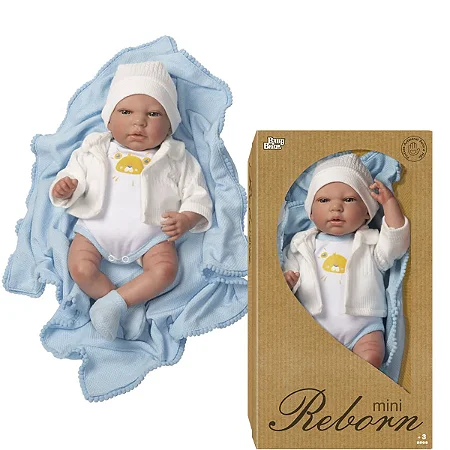 Boneco Mini Reborn - Menino - 1262 - Novabrink