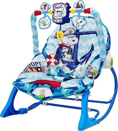 Cadeira de Descanso Infantil - Snoopy - Azul  - 20128 - Yes Toys