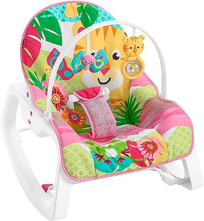 Cadeira de Descanso - Tigre Rosa - Fisher Price - GDP95 - Mattel