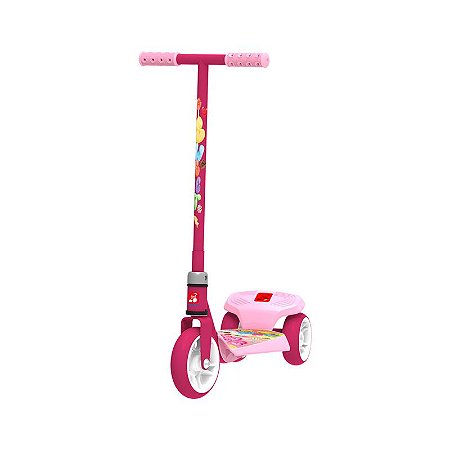 Patinete Infantil Sweet Game Com 3 Rodas - Rosa -1561 -  Bandeirante